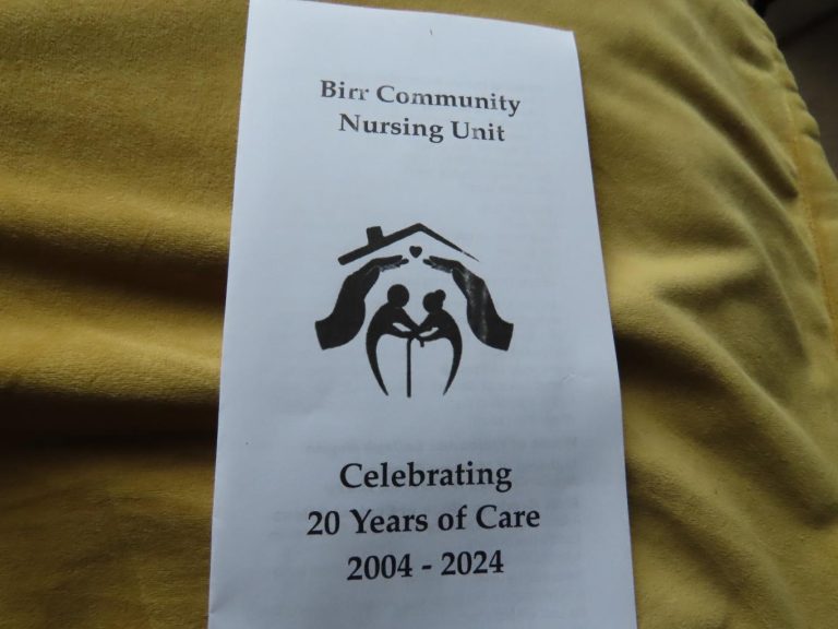 Birr Community Nursing Unit, Celebrating 20 years of Care 2004 - 2024 Tuesday July 23rd