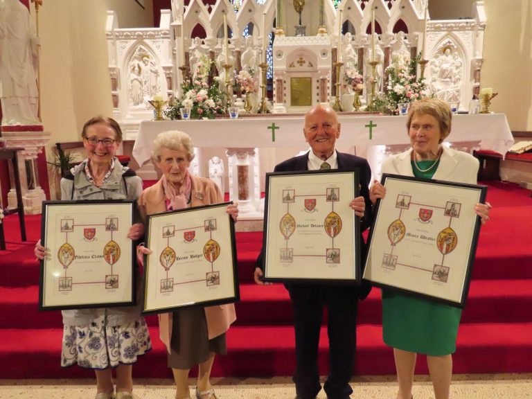 Birr Parish acknowledges Michael Delaney, Syngefield and retired members of the Parish Praesidium of the Legion of Mary, Bernie Bolger, Crinkle, Fidelma Clavin, Burkes Hill & Maura Wrafter, Burkes Hill for their contribution to Parish Life.