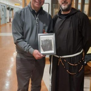 Memories of the visit of Fr. Brian Shortall with Padre Pio glove, and bereavement talk given by Pauline Pardy.