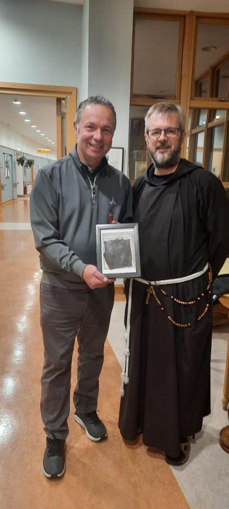 Memories of the visit of Fr. Brian Shortall with Padre Pio glove, and bereavement talk given by Pauline Pardy.